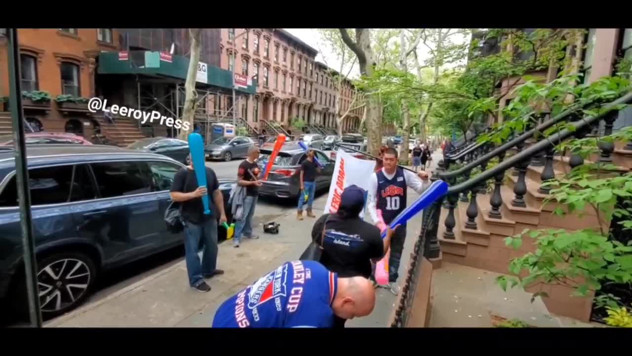 NYC Activists Show Up to the Residence of Ashwin Vasan With the Bats and Hammers He Claims They Have