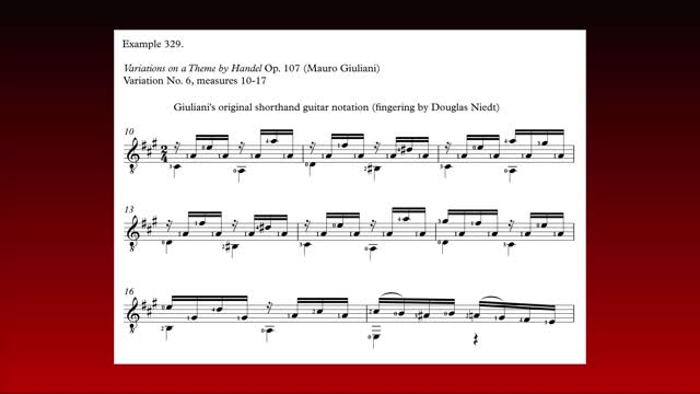 Video #72: Variations on a Theme by Handel (Mauro Giuliani), m10-17, one-dimensional interpretation