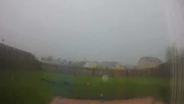 Rain with terrifying thunder