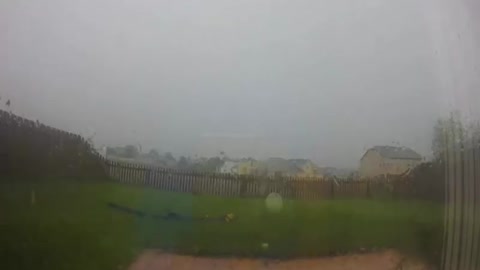 Rain with terrifying thunder