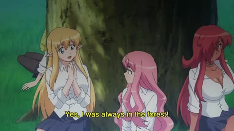 The Familiar of Zero: Rondo of the Princesses OVA - girls under a tree