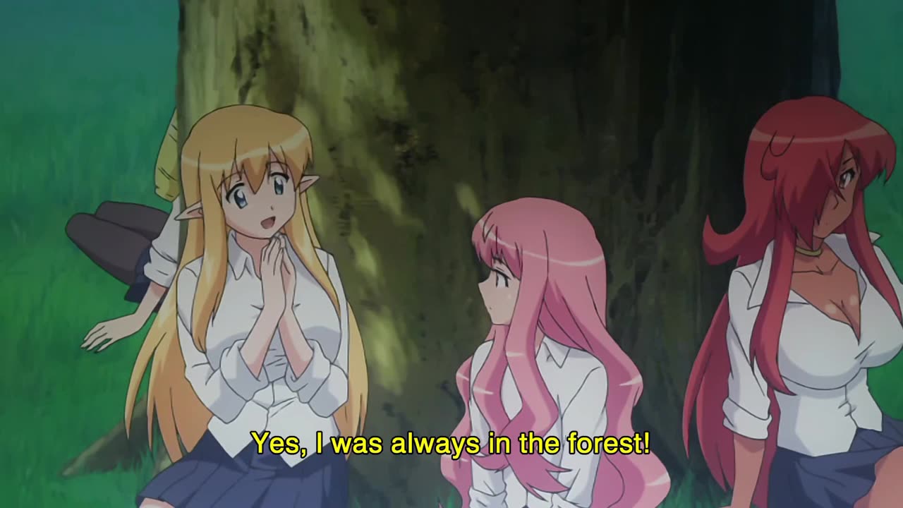The Familiar of Zero: Rondo of the Princesses OVA - girls under a tree