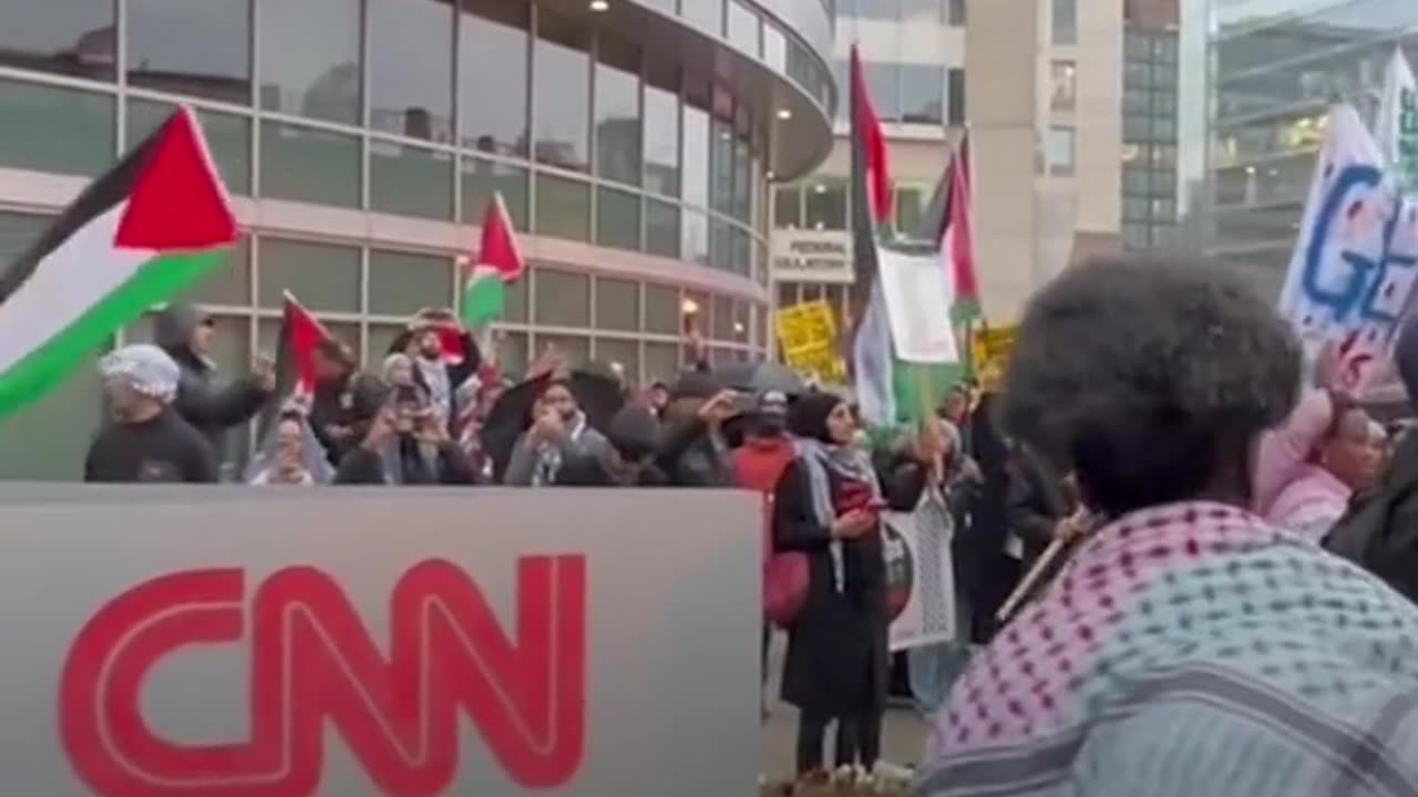 “CNN, you can’t hide; you tell lies for genocide.”