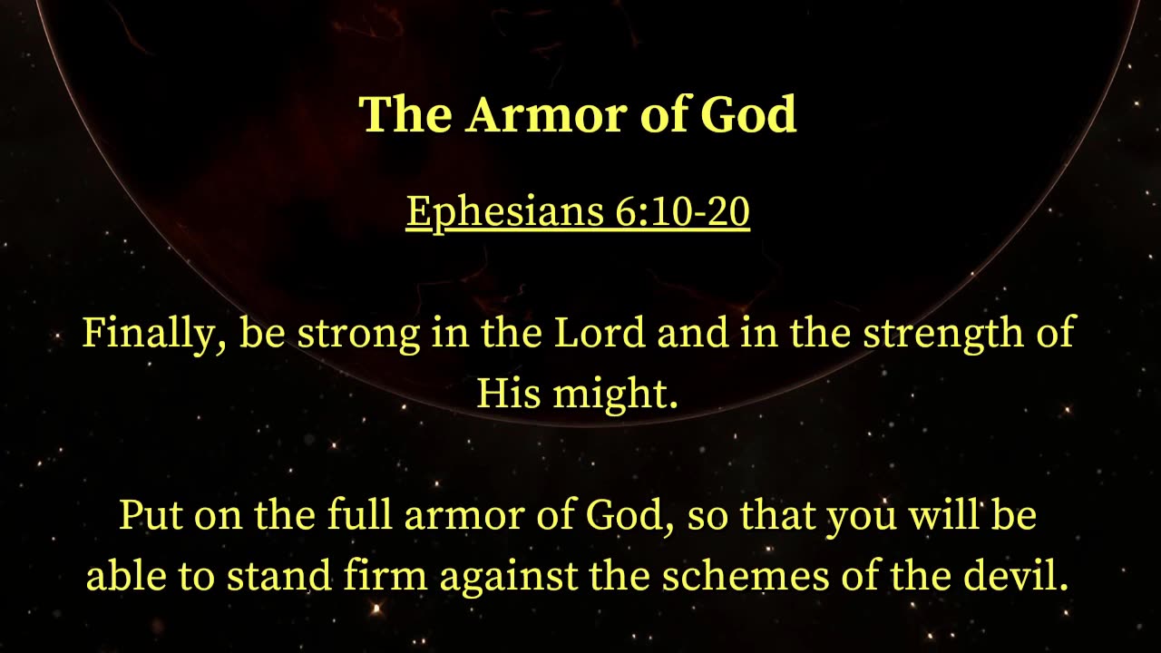 Christian Meme Video: The Armor of God, Version 1 (01/07/2024)