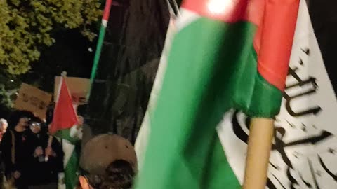 Fin de la protesta “INUNDEMOS EL DÍA DE LAS ELECCIONES POR PALESTINA”.