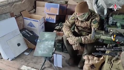 Russians showed trophies captured on one of the Ukrainian Armed Forces’ support units in Avdeevka