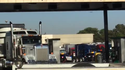 Police Standoff Petro Ontario California