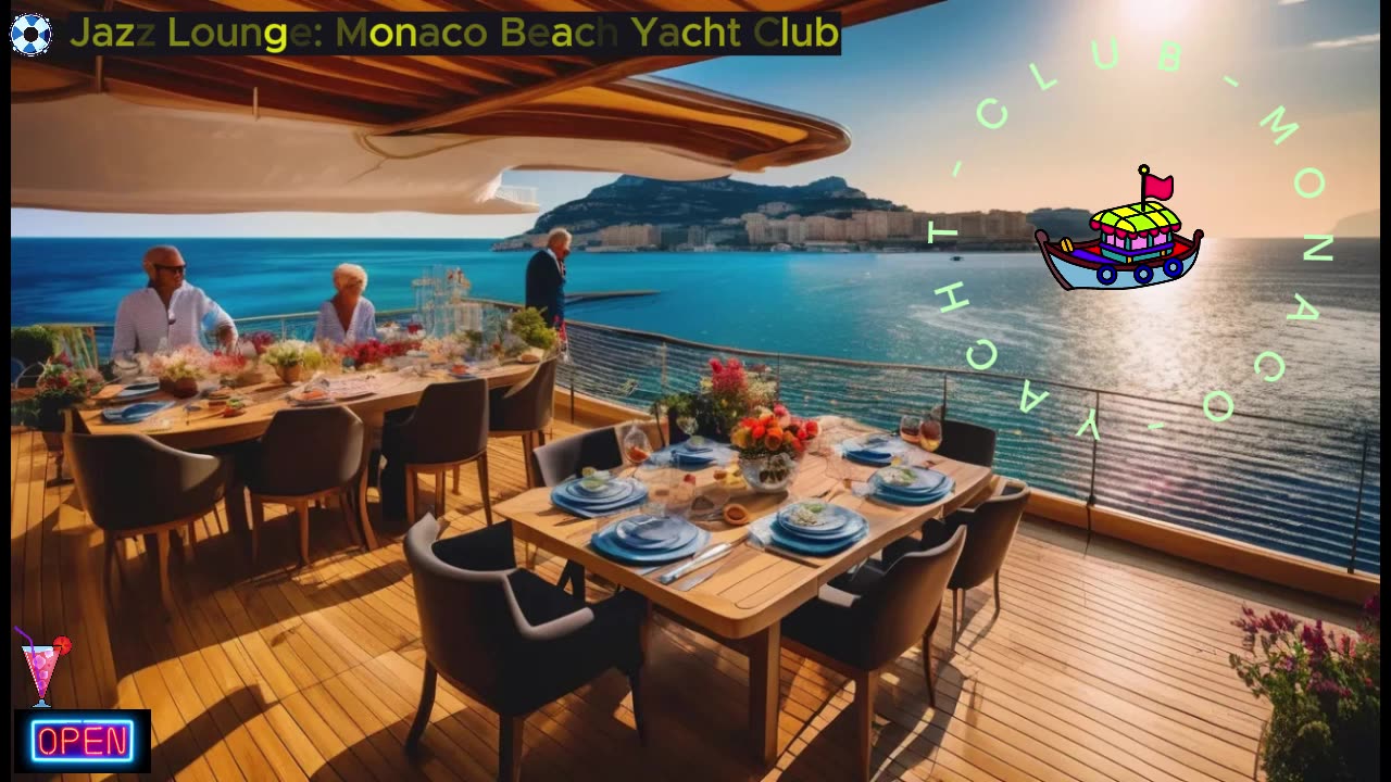 ⭐ Jazz Lounge: Monaco Beach Yacht Club ⛴️🌊 🐟🛳️