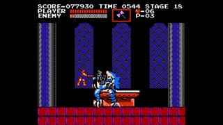 Castlevania NES Stage 6 Perfect Speed Run