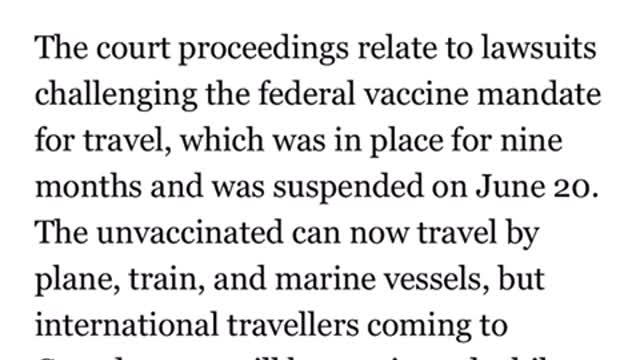 There never was a vaccine travel mandates