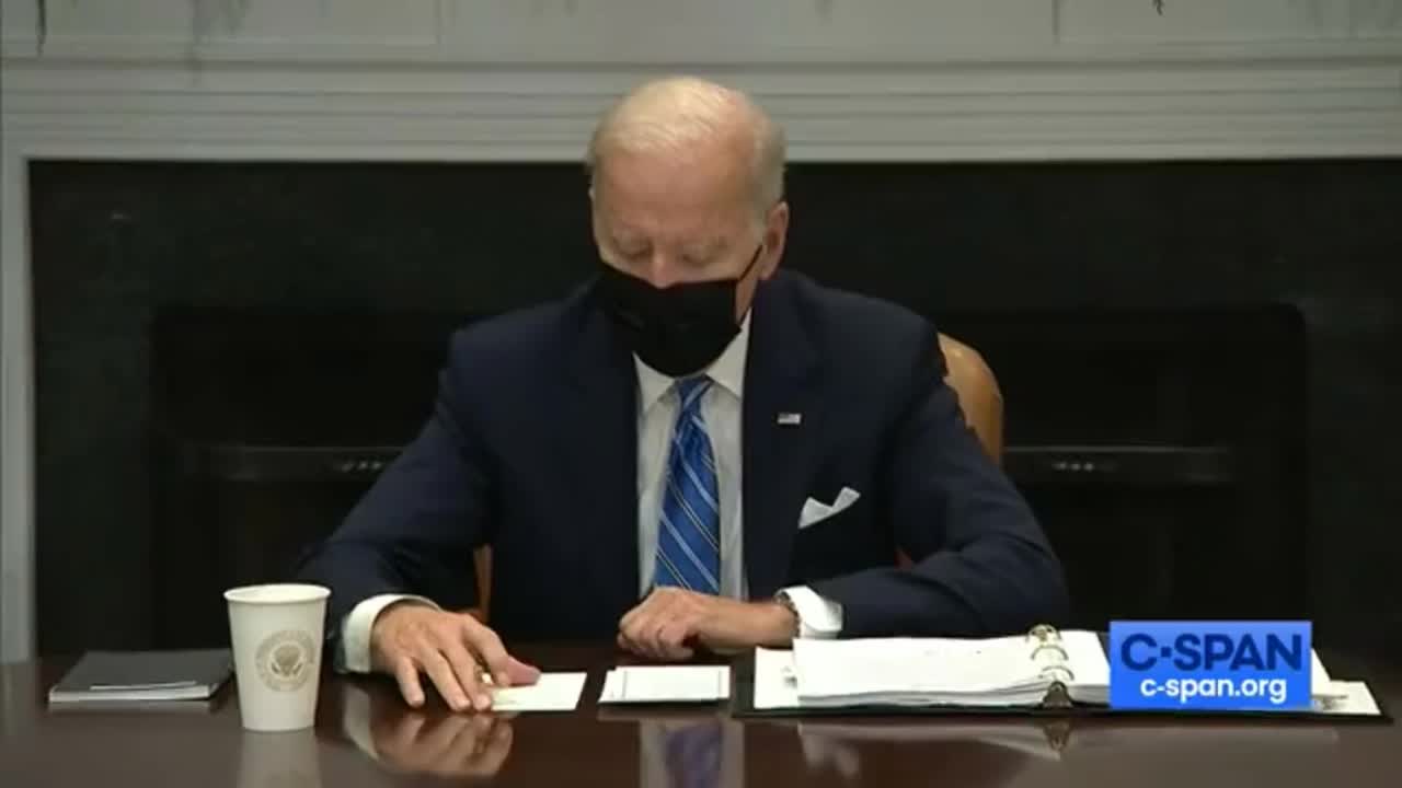 Biden: "57...Excuse Me...570...Excuse Me...I Don't Wanna Read It"