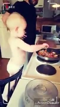 When children is a chef and cooking