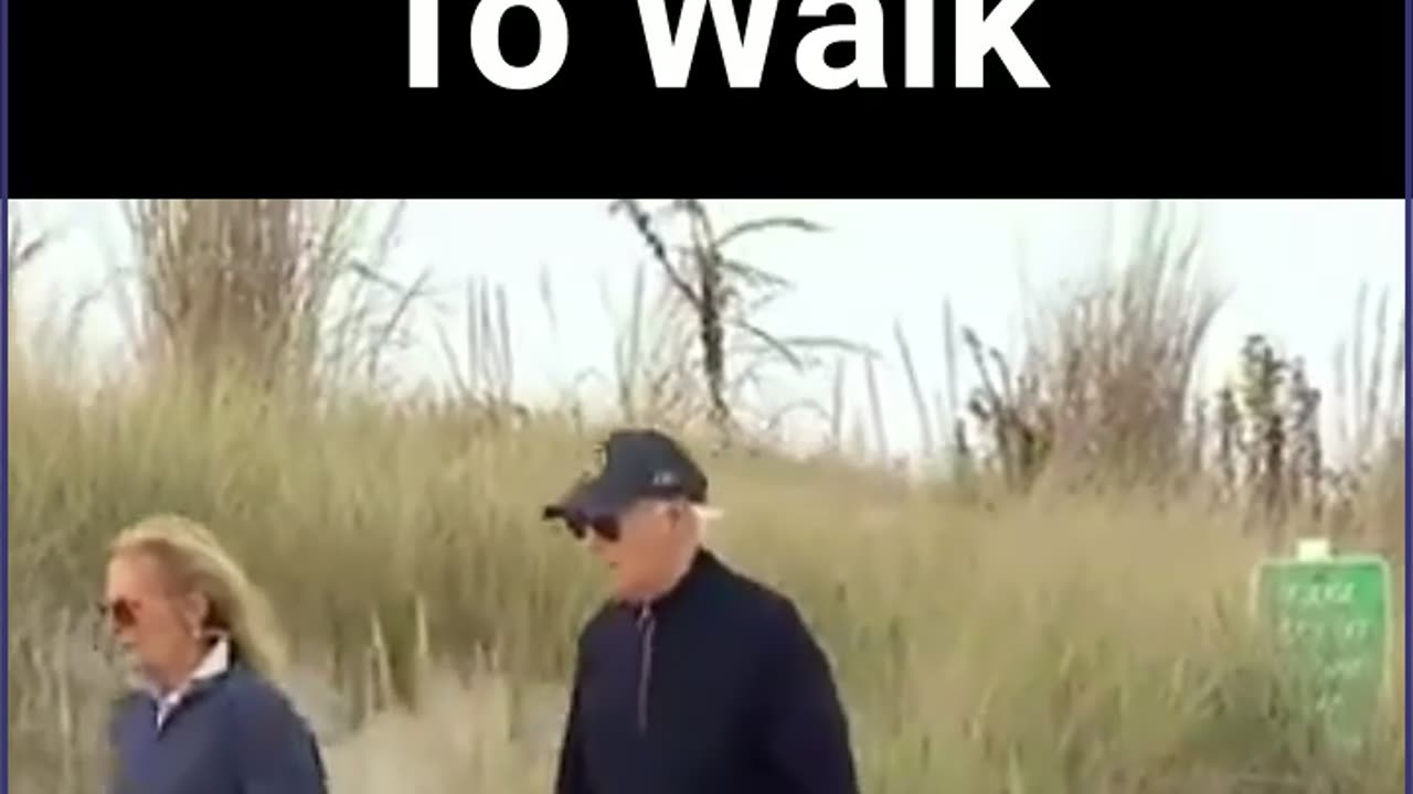 Biden Struggles To Walk