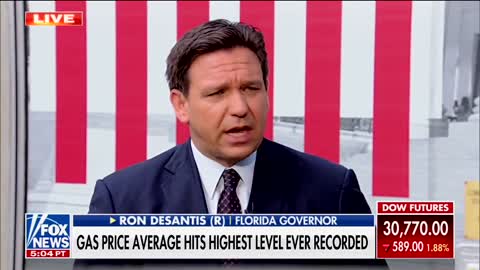 Ron DeSantis GRILLS Biden over soaring gas prices