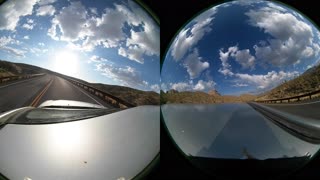 POV Driving from Grand Canyon Skywalk Nice Canyons