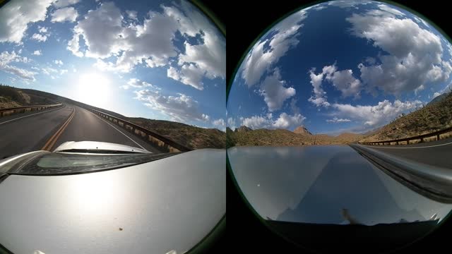 POV Driving from Grand Canyon Skywalk Nice Canyons