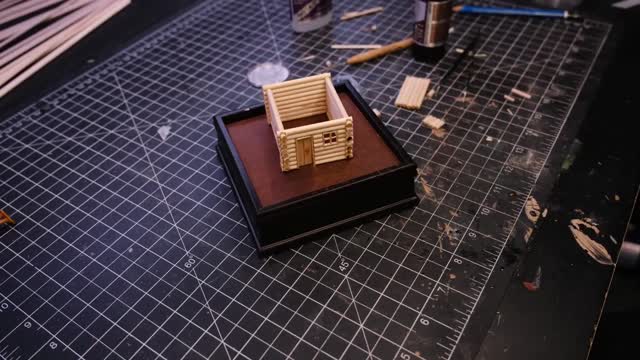 [Model making] Christmas three-dimensional painting of the cozy house Horror Strangers 8