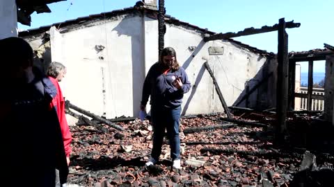 Pelješac: Zgarišta na mjestima koje je poharao veliki požar na poluotoku