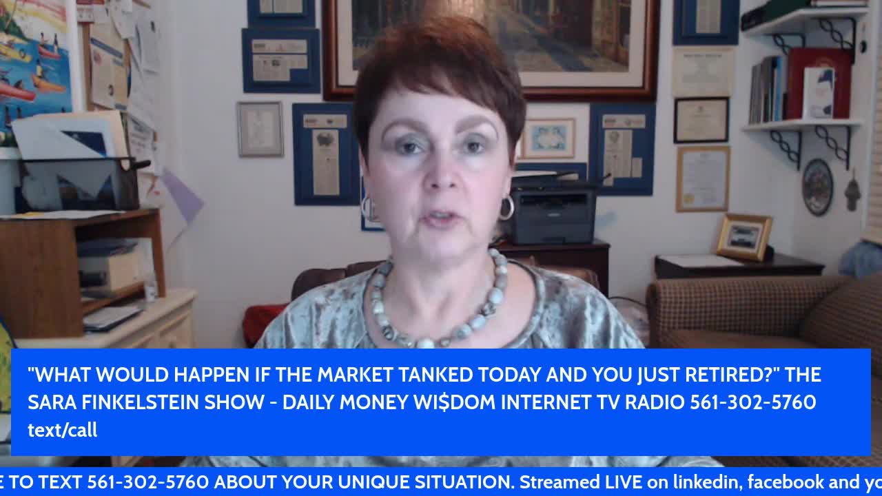 WHAT WOULD HAPPEN IF THE MARKET TANKED TODAY AND YOU JUST RETIRED?