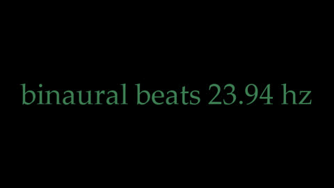 binaural beats 23.94 hz