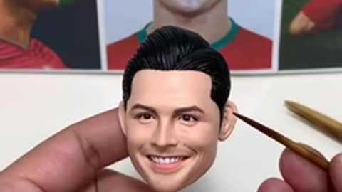 Cristiano Ronaldo's head made from polymer clay, sculpture timelapse【Clay Artisan JAY】