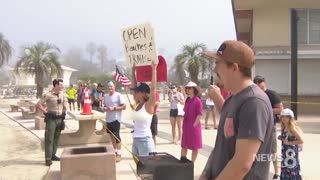 Arrested in San Diego for protesting