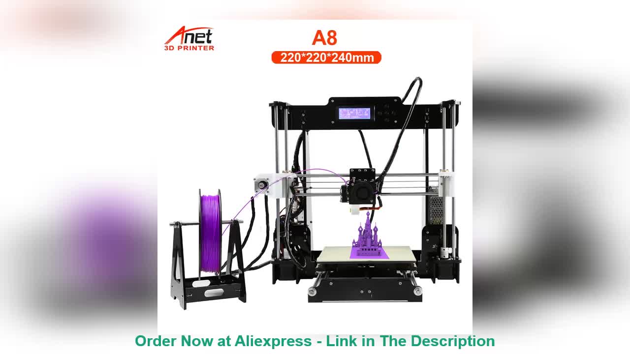 ☀️ Anet 3D Printer A8 A8 Plus DIY Kit High precision Desktop Imprimante 3D Printing Kit With Marlin