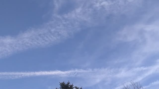 Massive Chem Trails in Southern NJ 03-12-21