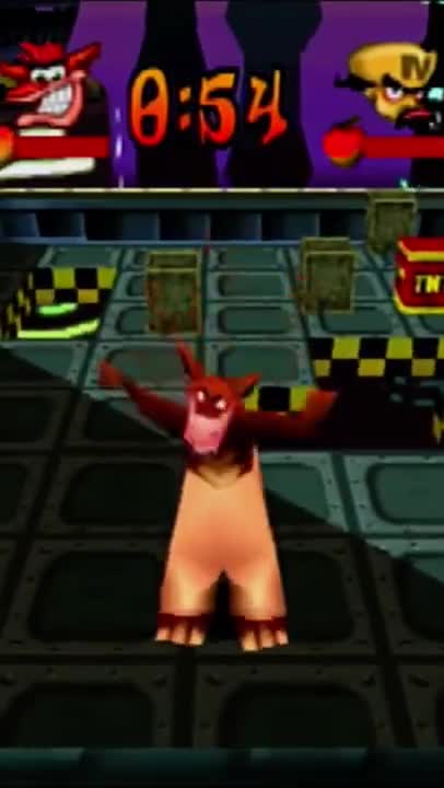 Crash Bash - Dingodile Crate Crush Victory Dance (Victory Animation)