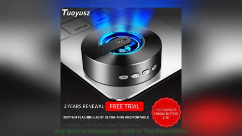 ⚡️ Wireless Bluetooth Speaker Mini Portable Portable Outdoor Small Steel Cannon Home Audio Subwoofer
