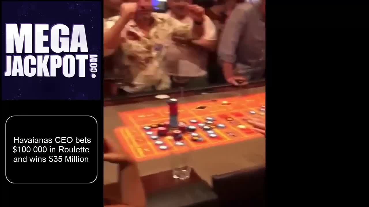 Havaianas CEO bets $100.000 in Roulette and wins $3.5 Million!