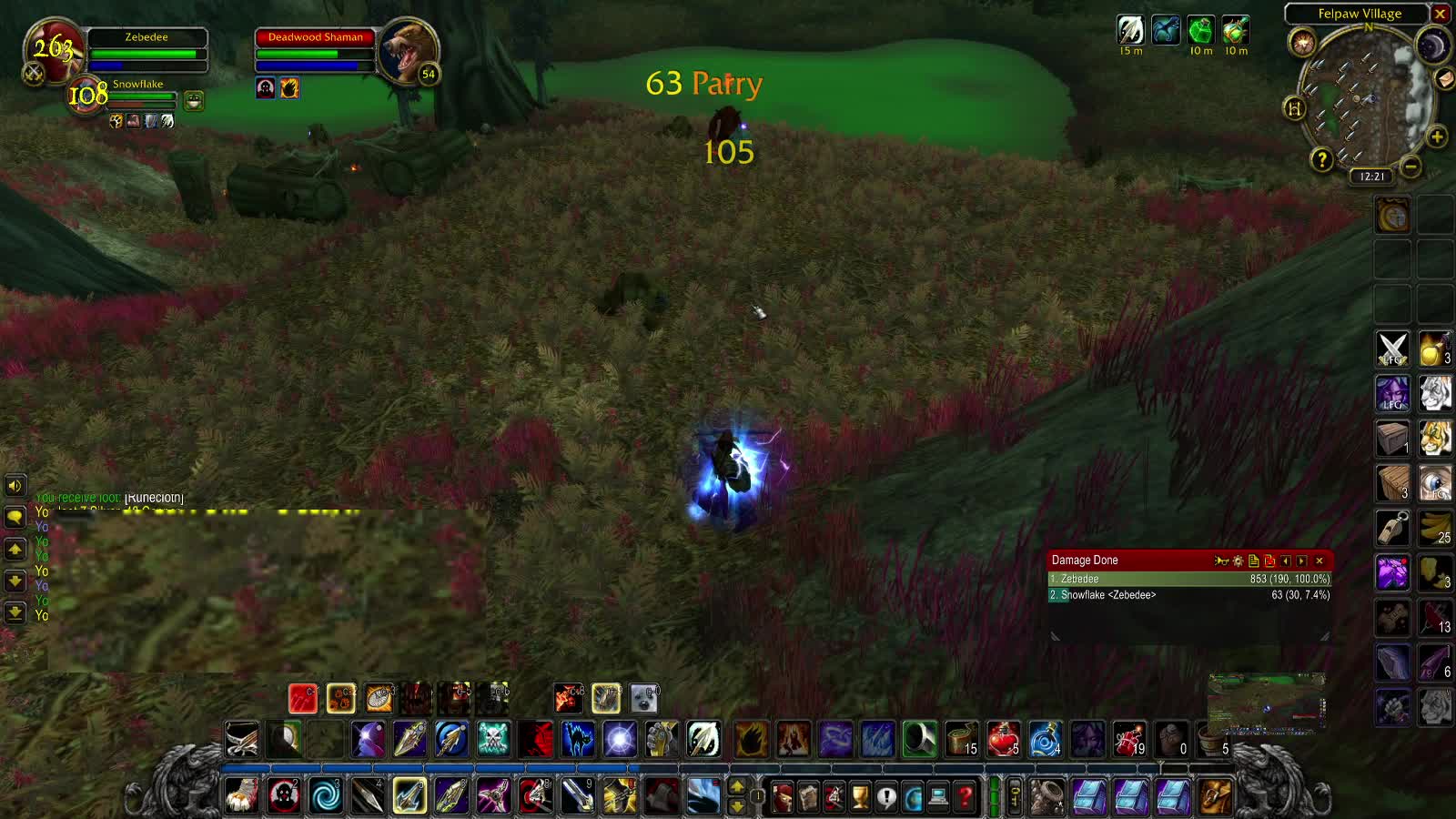 World of Warcraft Classic Hunter At the Crater and then off to WinterSpring