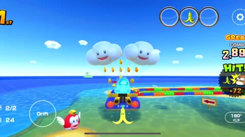 Mario Kart Tour - Cloud Glider Gameplay (Sydney Tour Gift Reward)