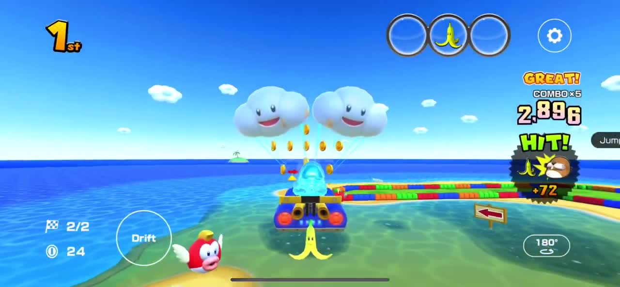 Mario Kart Tour - Cloud Glider Gameplay (Sydney Tour Gift Reward)