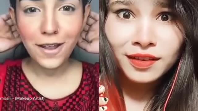 Pakistan cute girls makeup video- very good makeup video - vairl reels video #short #cute