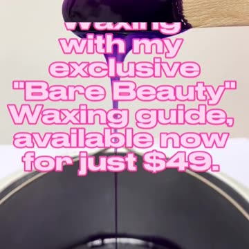 Experience the Art of Waxing: @thebrowbarbeautyco Melts Sexy Smooth Purple Seduction Hard Wax!
