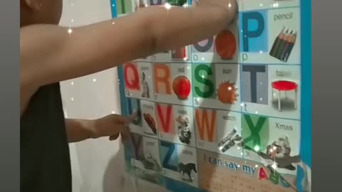 He's Learning Alphabet