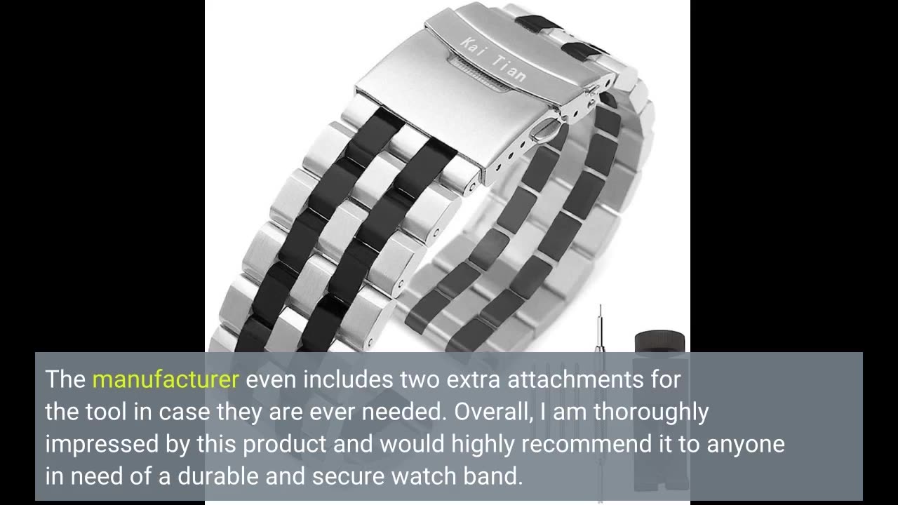 Kai Tian, Silver, Black, Premium, Stainless Steel Watch Strap Replacement, Mesh, for Men and Women