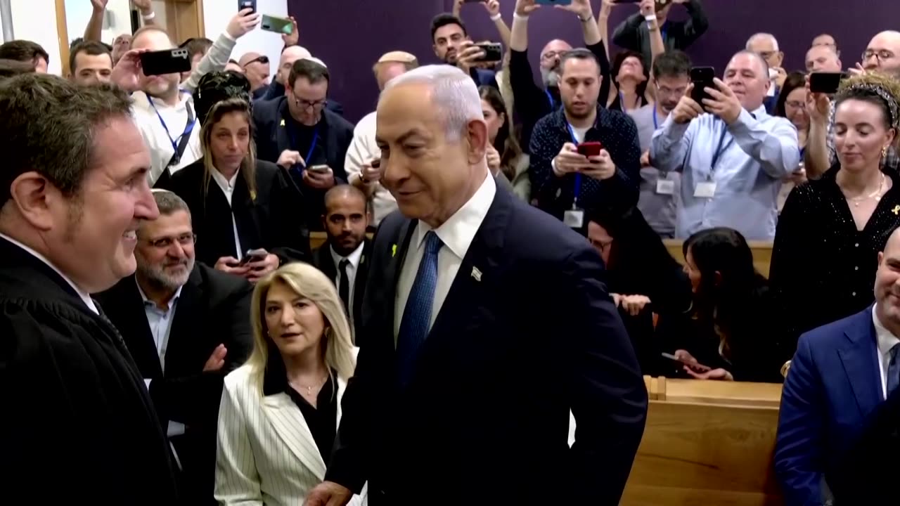 Netanyahu arrives at court to take the stand in corruption trial