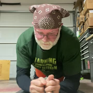 Getting right into it, with Push-Up-Planks...