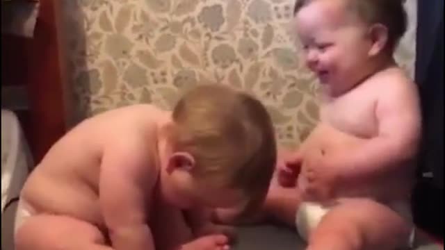 *Funny* cute twins video