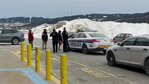 Cops Talking to Teens in Canada
