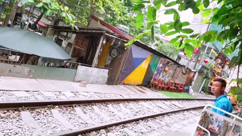 Hanoi Railway Street Shopping Street is novel