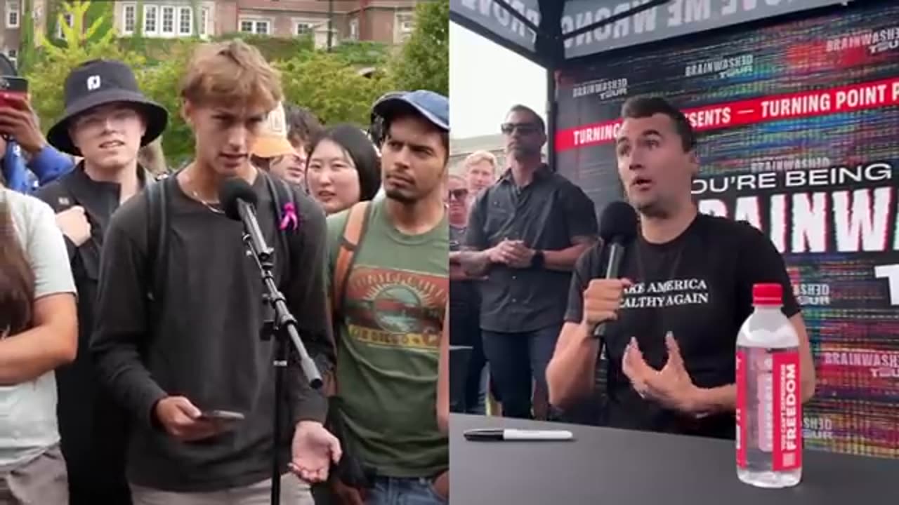 Charlie Kirk Schools White Dudes for Harris at UW Madison