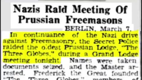 DID YOU KNOW THAT HITLER BANNED FREEMASONRY ❓