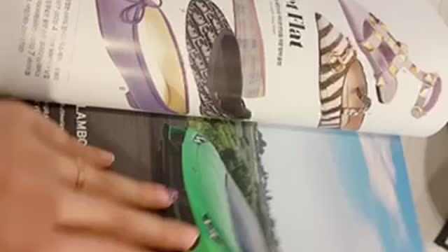 Magazine flipping video