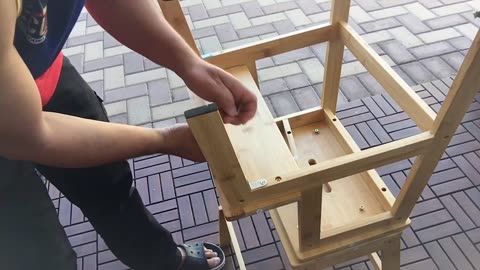 How to make a Baby Learning Tower from 2 Stepping Stools @kmart