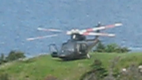 Helicopter in the Cove