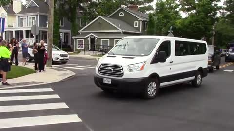 Biden Motorcade to Rehoboth Beach Convention Center