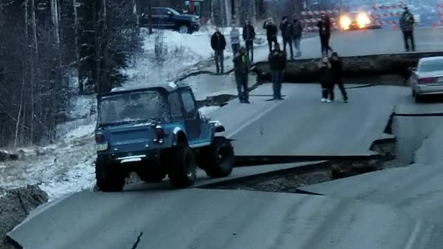 Massive Earthquake Turns Roads into 4x4 Tracks